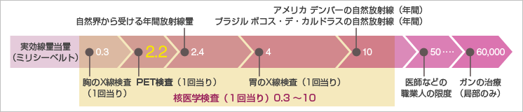 世界平均の被ばく量