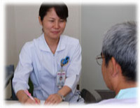 検査の説明及び問診