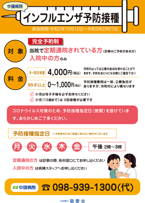 料金 インフルエンザ ワクチン 接種 インフルエンザワクチン予防接種2020年はいつから？料金や種類・効果期間も