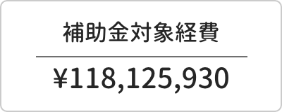 補助金対象経費 ¥118,125,930