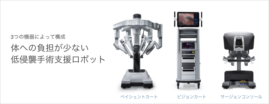 3つの機器によって構成 体への負担が少ない低侵襲手術支援ロボット