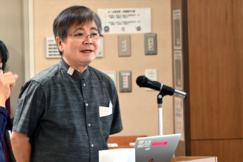 開会のあいさつ　座覇 修 中頭病院 消化器内科部長