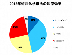 2013年術前化学療法の治療効果