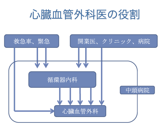 心臓血管外科の役割